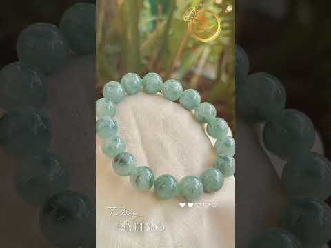 Vòng Ngọc A Hoa Bay 12 ly Nếp Mịn Jadeite Xanh