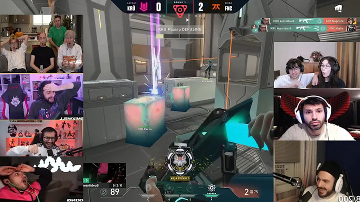 FIRST EVER 6K ACE IN VALORANT CHAMPIONS KRU KEZNIT | AGUERO TARIK KYEDAE TenZ MIXWELL & MORE REACTS