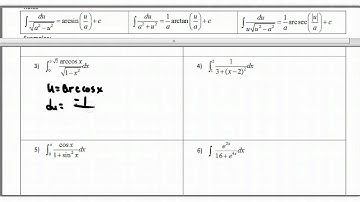 Section 5.7 Inverse Trig Integrals