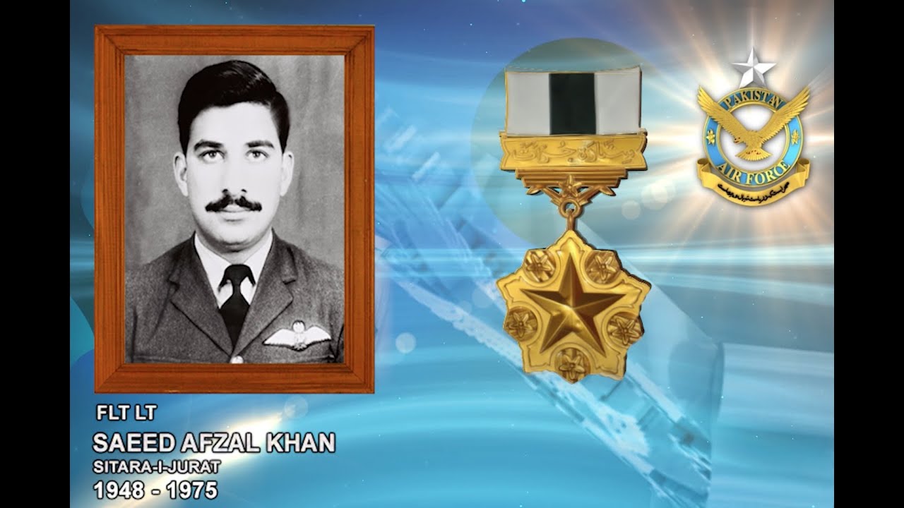 Flight Lieutenant Saeed Afzal Khan Shaheed SitaraeJurat Pakistan