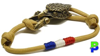 Make a Simple Patriotic Bracelet with an Eagle Shackle  - BoredParacord.com