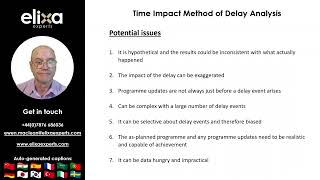 4. Time Impact Method of Delay Analysis Part 2