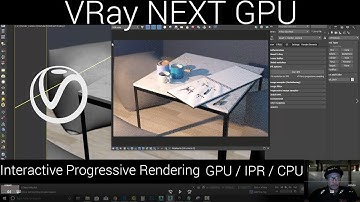 VRay GPU with IPR - Interactive Progressive Rendering (Real Time)