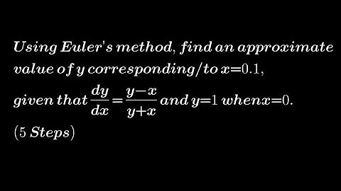 Using Euler