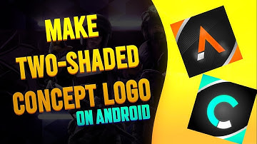 How to make a two shaded concept Logo on Android|| Logo Tutorial || Tech with SJ