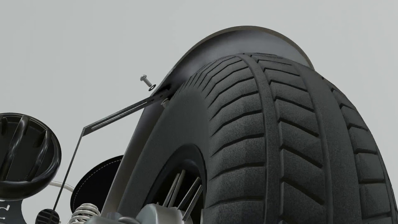 MultiFIT Rear Fender Strut Kit (Odd-Long) BobberCycle