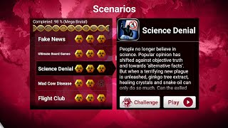 Plague Inc. Science Denial Scenario Mega Brutal (Bacteria)