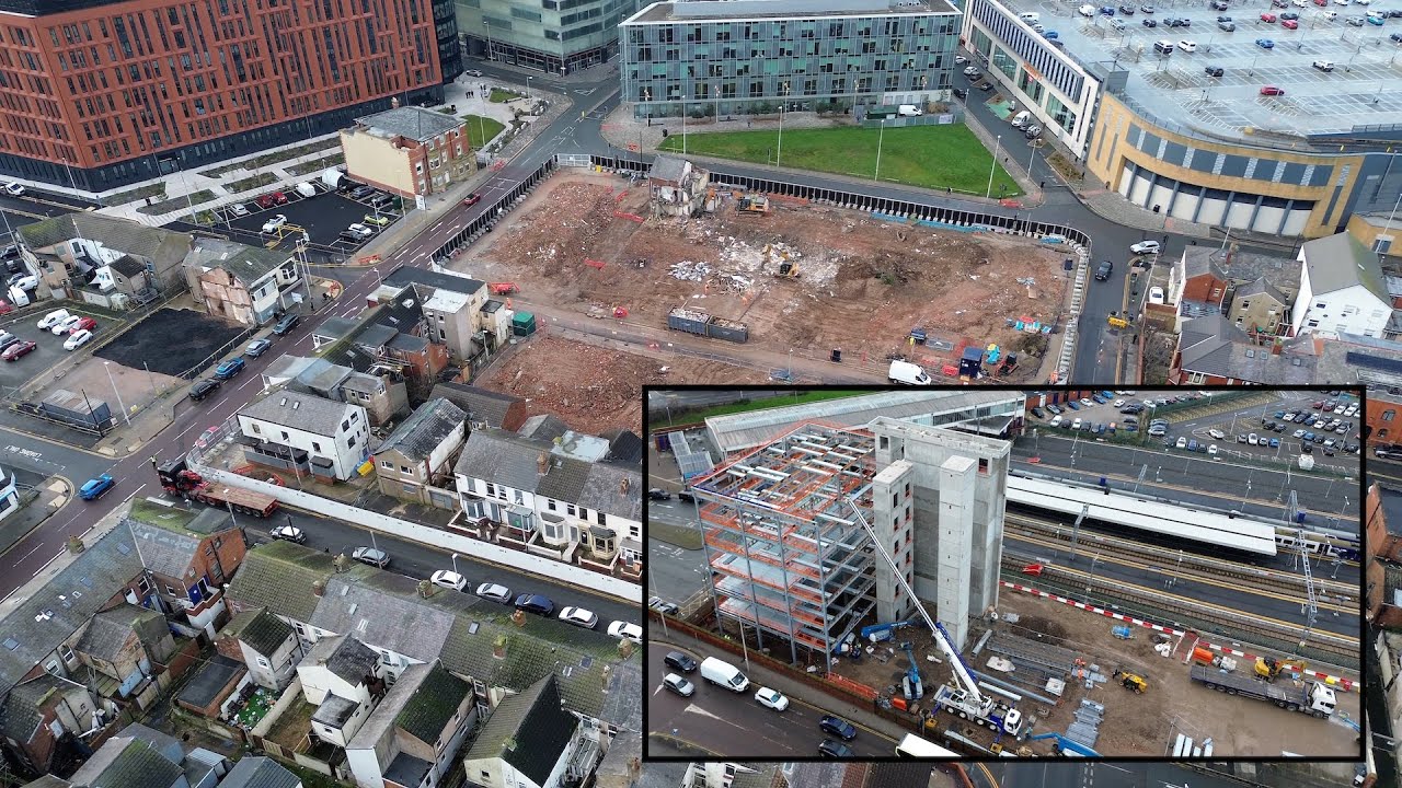Construction and Demolition at Blackpools Talbot Gateway Project 🔩🧱