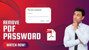 Remove Password from PDF File  | Unlock PDF Files | Easy PDF Password Removal | Quick Tips