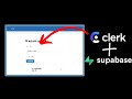 Power your next app with Clerk + Supabase