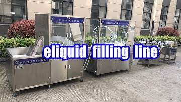 10-120ml eliquid filling line丨Automatic gorilla bottle filling capping labeling machine