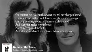 Badfinger Name Of The Game (With Lyrics)