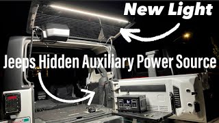 Jeep Wrangler Jk | JKU  DIY Auxiliary Power Source Mod Using Jeeps Factory Tow Package & New Light