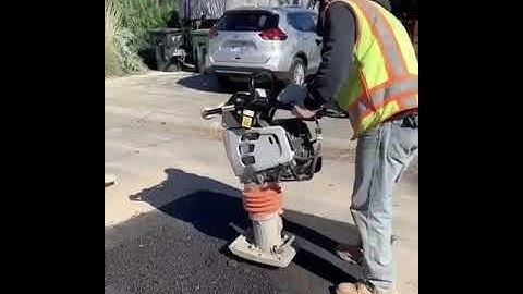 Have you ever used a Tamping Rammer? 👷‍♂️🚧 #shorts