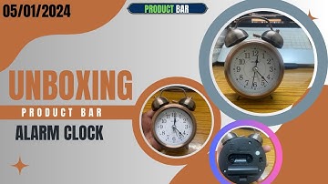 || Twin Bell Analog Display Table Alarm Clock ||  #unboxing #video #review #alarm #ProductBar