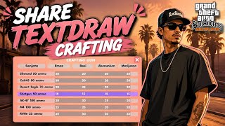 SHARE TEXTDRAW CRAFTING MODERN [GTA SAMP]