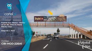 CBI-HGO-226A1 | Puente Aut. Mexico - Pachuca km 85, Vista A1 (Hacia PACH)  V-Sur , HGO