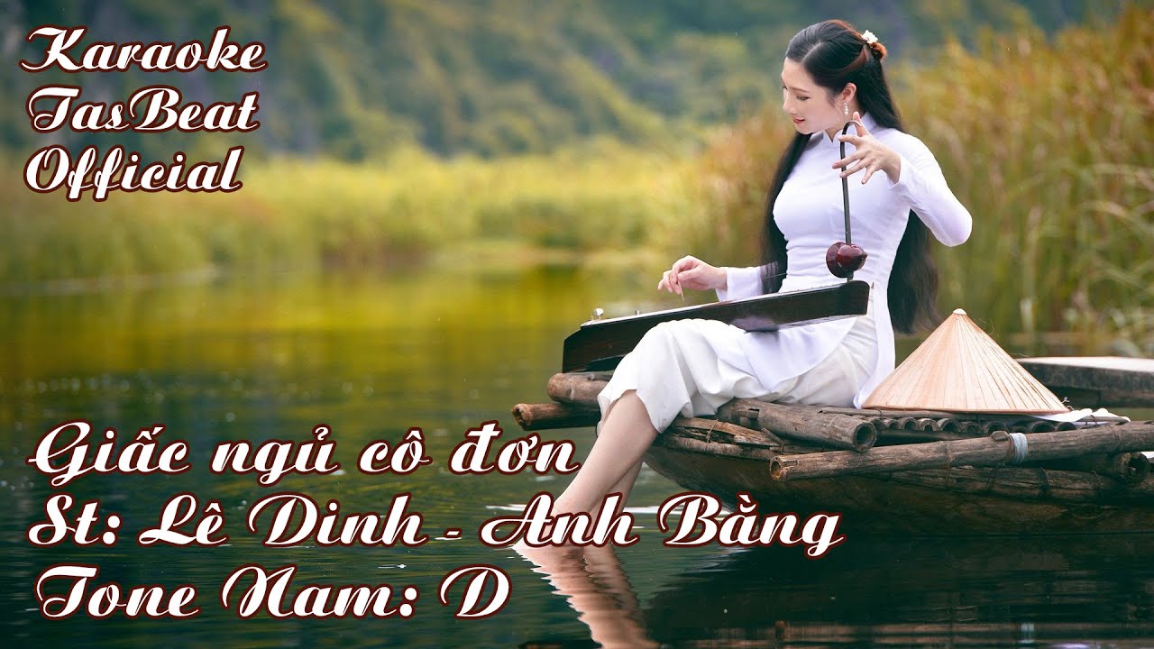 Karaoke Giấc Ngủ Cô Đơn Tone Nam | TAS BEAT