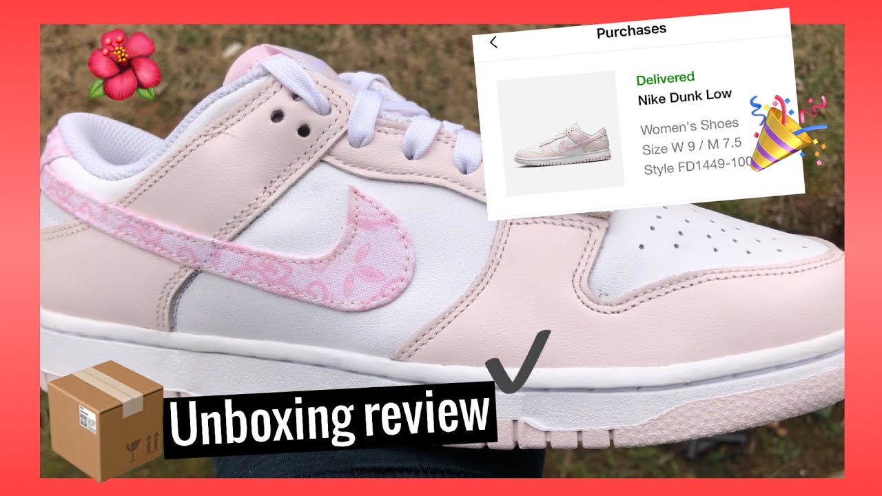Nike Dunk Low Pink paisley Review  