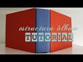 Tutorial estructura álbum desde cero. Encuadernación fácil.