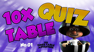 10X TIMES TABLE QUIZ No.01 ¦ Times Table Adventure