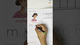 Let's trace and write ✍️ the Lowercase alphabet 🔡 'm'