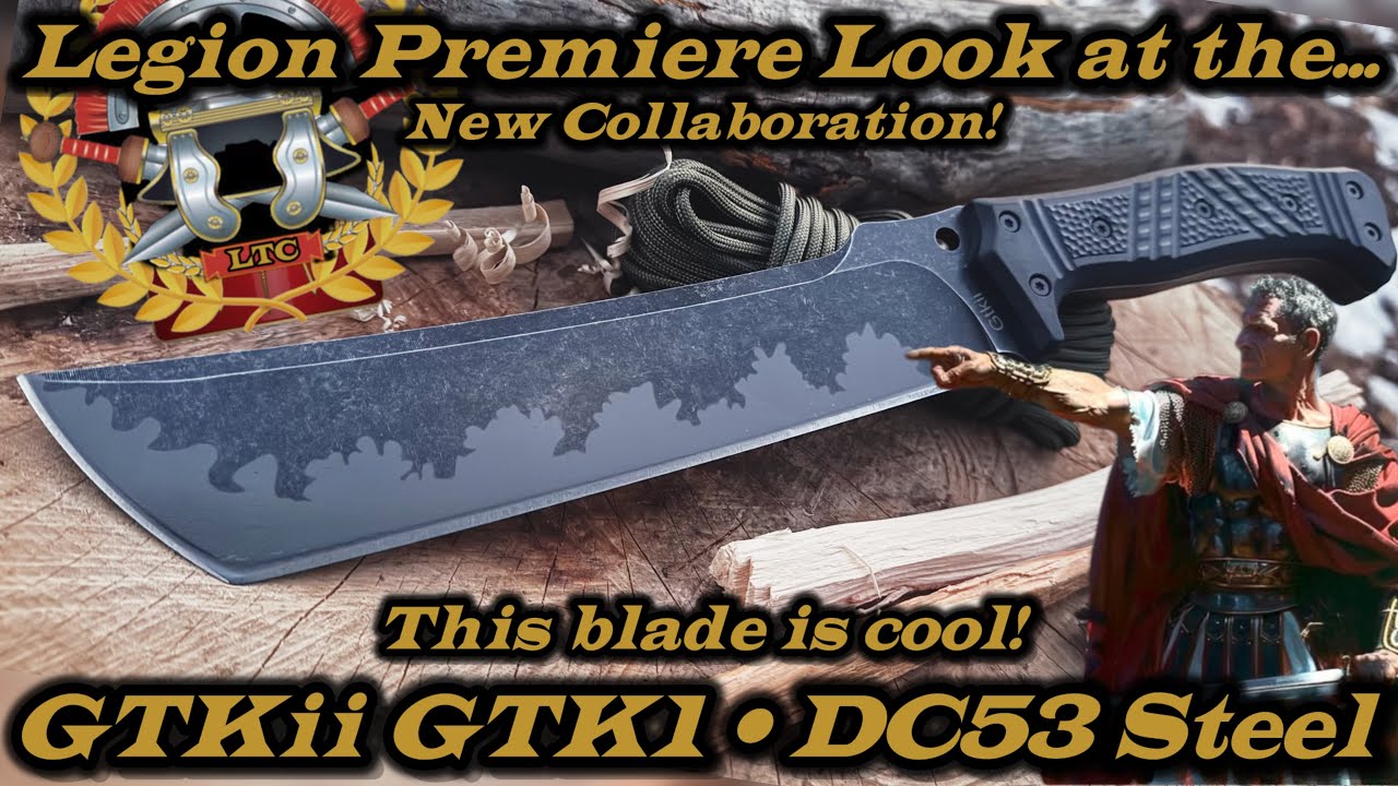 Legion premiere look at the GTKii GTK1 on DC53 tool steel.