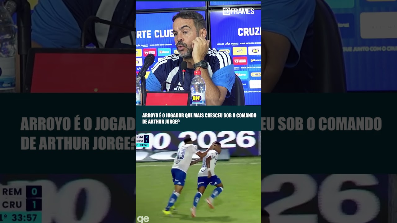 Arroyo é jogador que mais evoluiu desde que de que Arthur Jorge assumiu o comando do Cruzeiro?