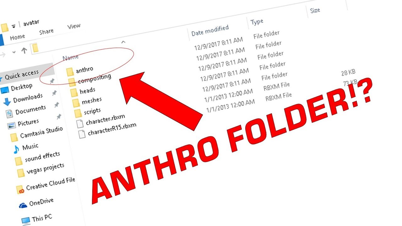 Anthro Folder In Roblox Directory How To Find Anthro Folder Youtube