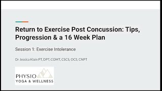 Post-Concussion Return to Exercise: A Step by Step Guide to Reducing Symptoms & Improving Tolerance