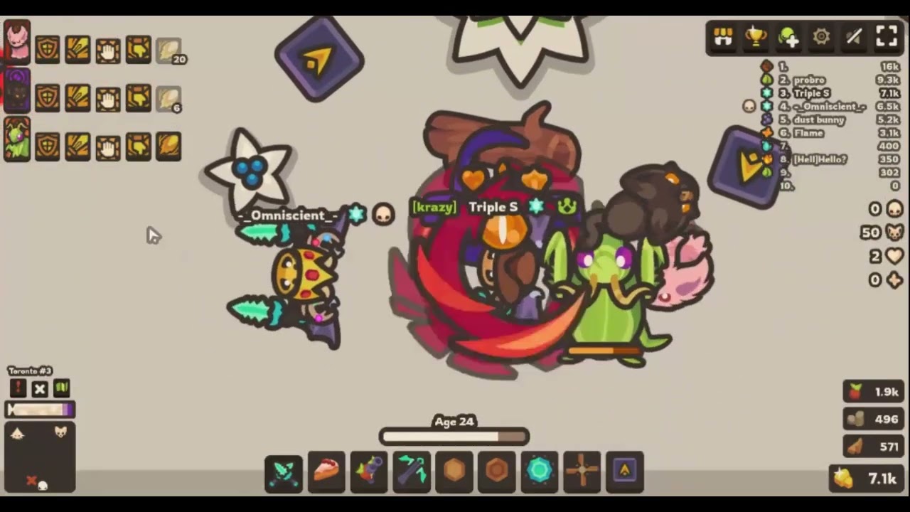 Taming.io dps with bow and crossbow with rabbid X Black Cat