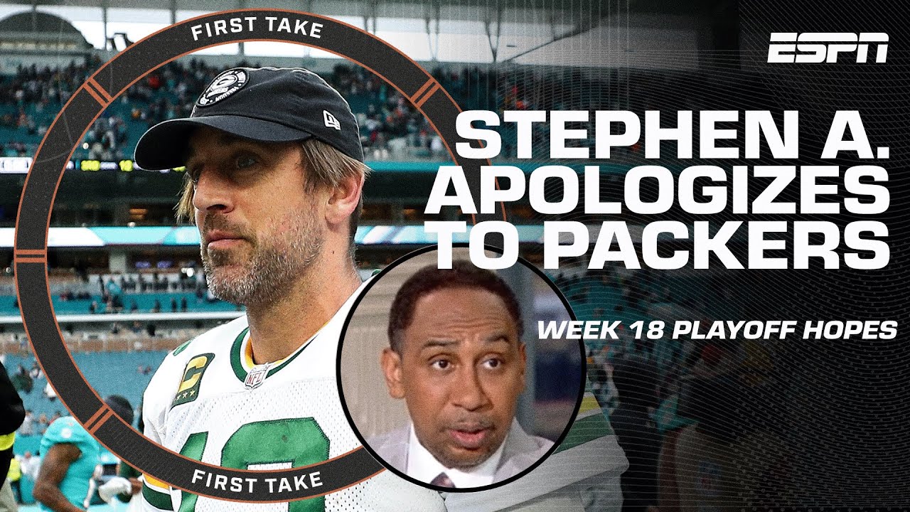 Stephen A. APOLOGIZES to Aaron Rodgers & the Packers 😮