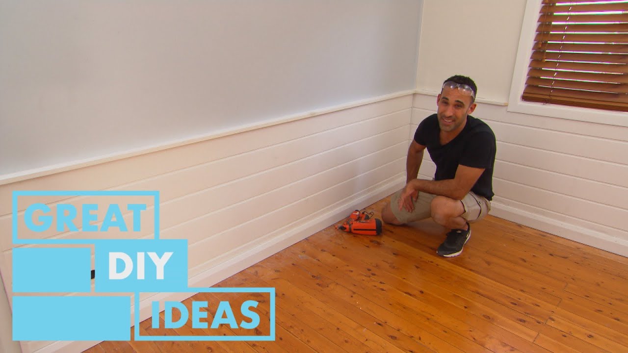 How to Install Wainscoting | DIY | Great Home Ideas - YouTube