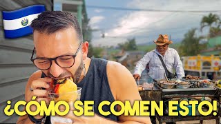 PROBANDO COMIDA CALLEJERA Y TÍPICA DE EL SALVADOR 🇸🇻