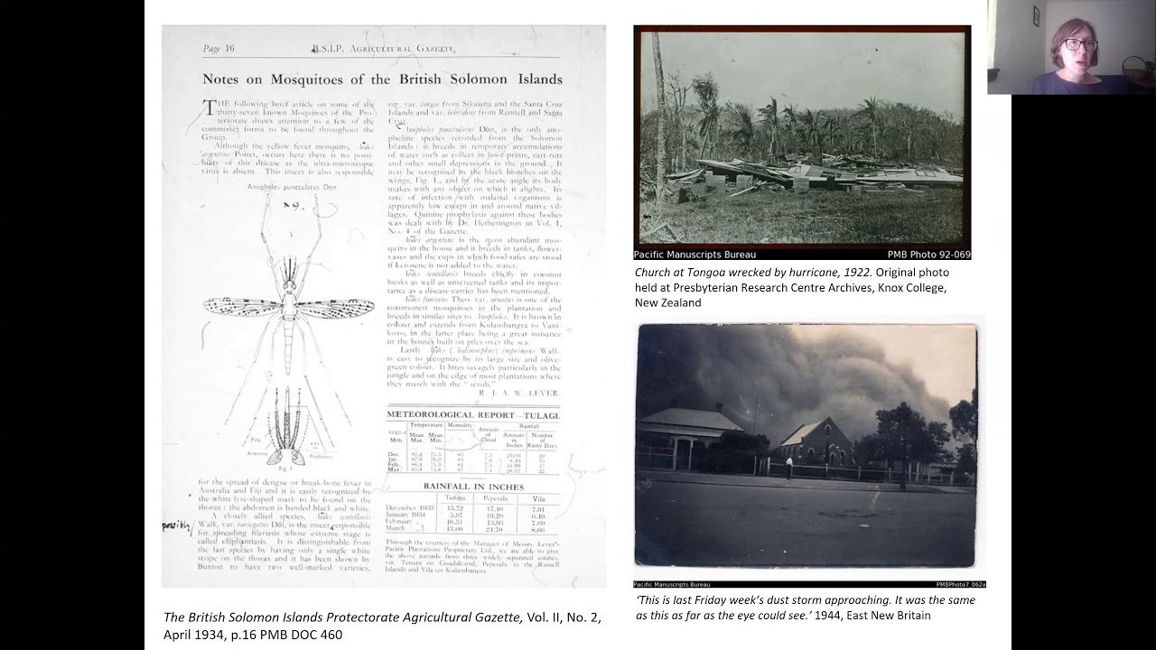 Exploring historical weather records in the PAMBU collection, by Kari James