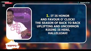 HONOUR AND FAVOUR SEASON NSPPD PROPHETIC DECLARATIONS | 14TH AUGUST 2026 | DAY 33 | 40DPMM 