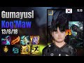 Gumayusi Adc Kog'Maw vs Senna lol KR solo rank Full Game 16.10 | 구마유시 코그모 vs 세나