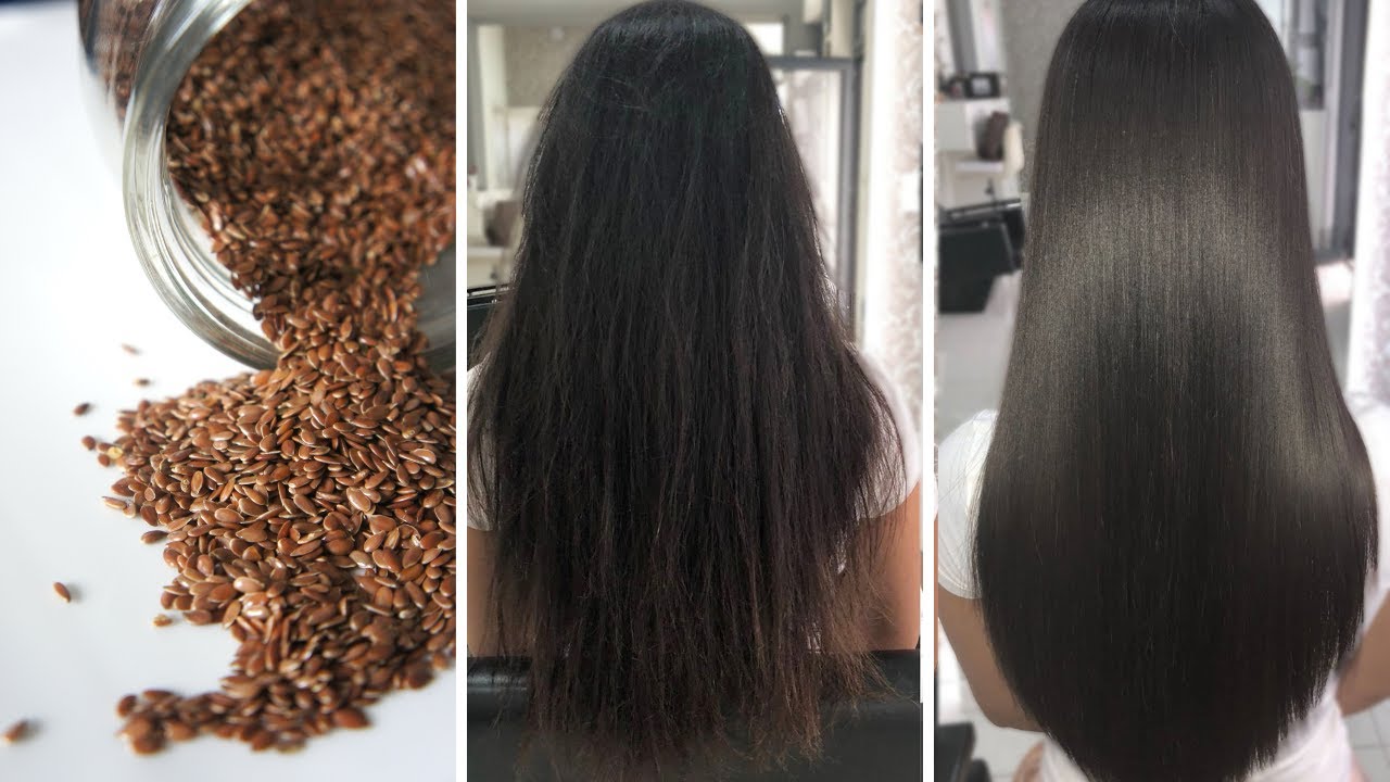 Маска для волос из льняного семени - натуральный кератин для прямых, гладких и здоровых волос