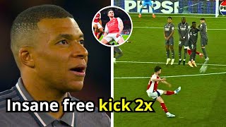 Real Madrid Players Reaction To Declan Rices Free Kick Goal