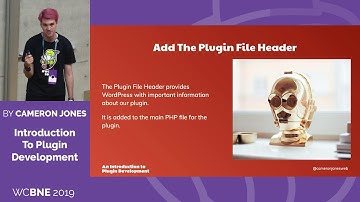 Introduction To Plugin Development - Cameron Jones @ WordCamp Brisbane 2019