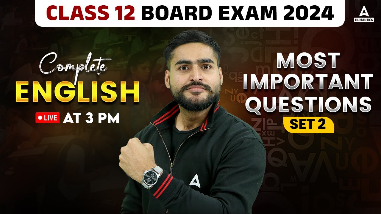 Class 12 English 2025 English Most Important Questions English By