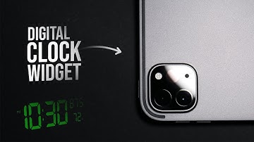 How to Add Digital Clock Widget on iPad (tutorial)