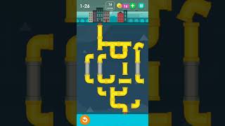 smart puzzles pipes🤹 level 26🎮#pipegame#puzzlegame #pipes#gameplay #puzzles#smart_puzzles #shorts