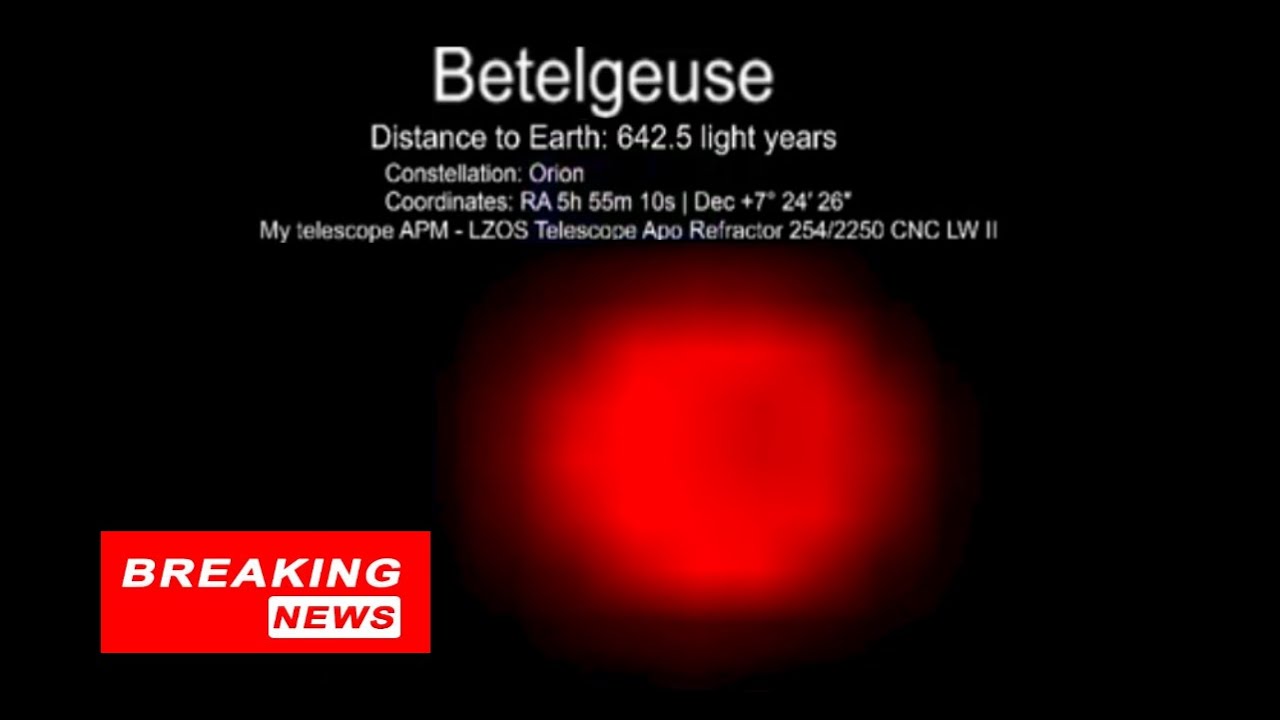 Betelgeuse Supernova NEWS! 12/17/2022