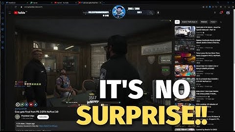 Swizz Reacts to CROC Getting Fired From PD! | NoPixel RP | GTA | CG