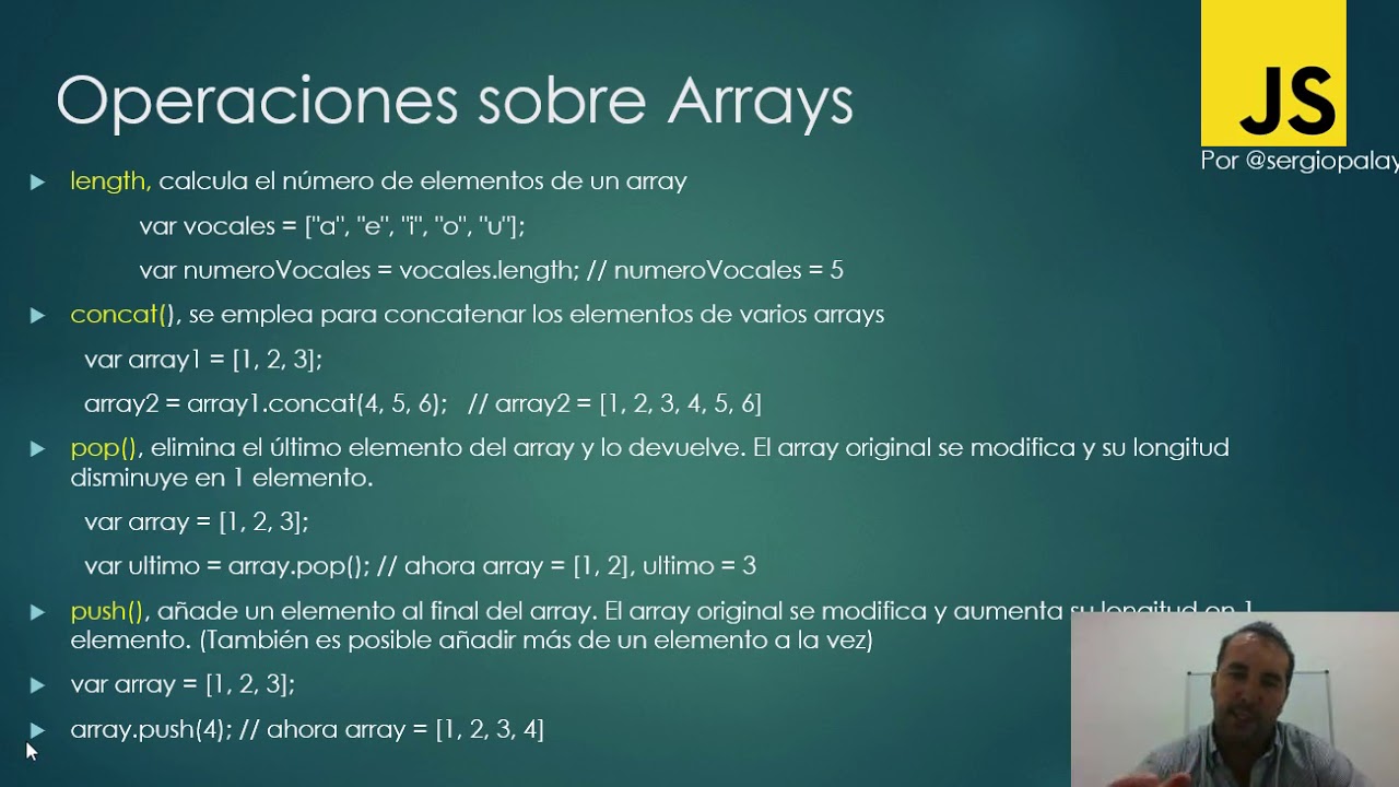 Curso de JavaScript en el Aula - 5.2 Arrays y objetos - YouTube