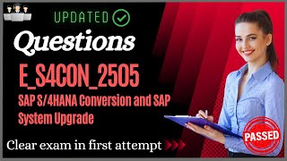 SAP E_S4CON_2505  Certification Questions and Study Material [Latest] screenshot 4