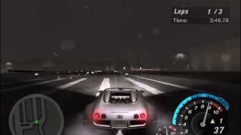 NFS underground 2: 720km/h Bugatti vs Plane