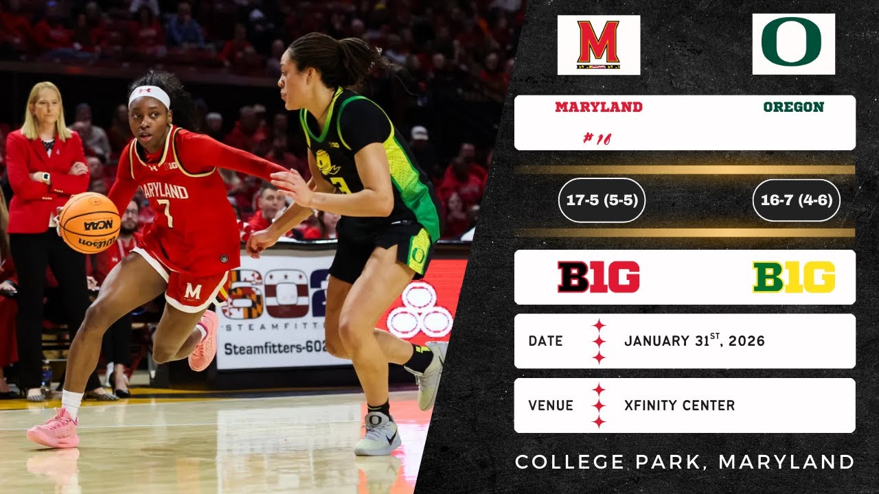 Матч № 16 Мэриленд против Орегона | Big Ten | 31.01.2026
