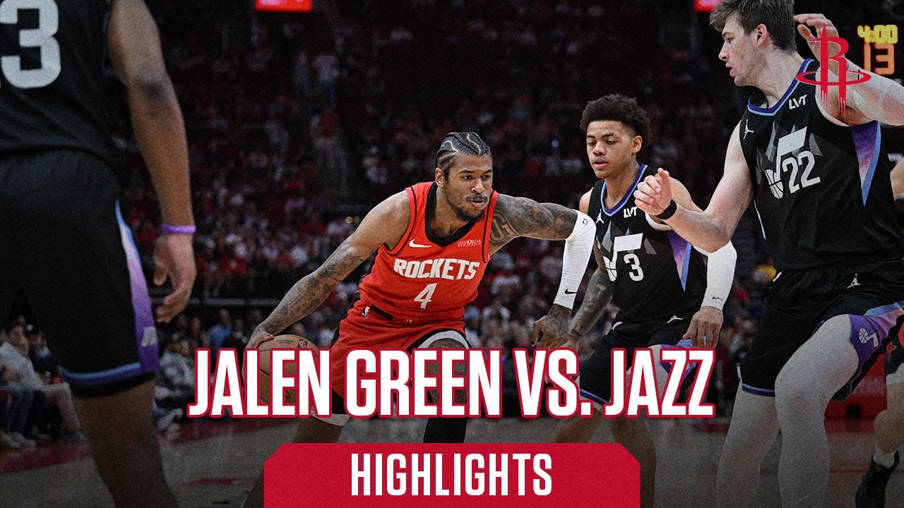 Jalen Green (22 points) Highlights vs. Utah Jazz l Houston Rockets